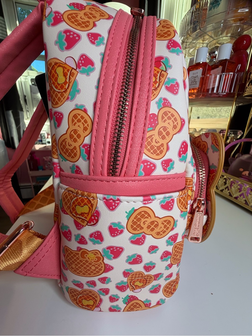 Loungefly Hello Kitty Waffle Mini Backpack - Picture 8 of 9